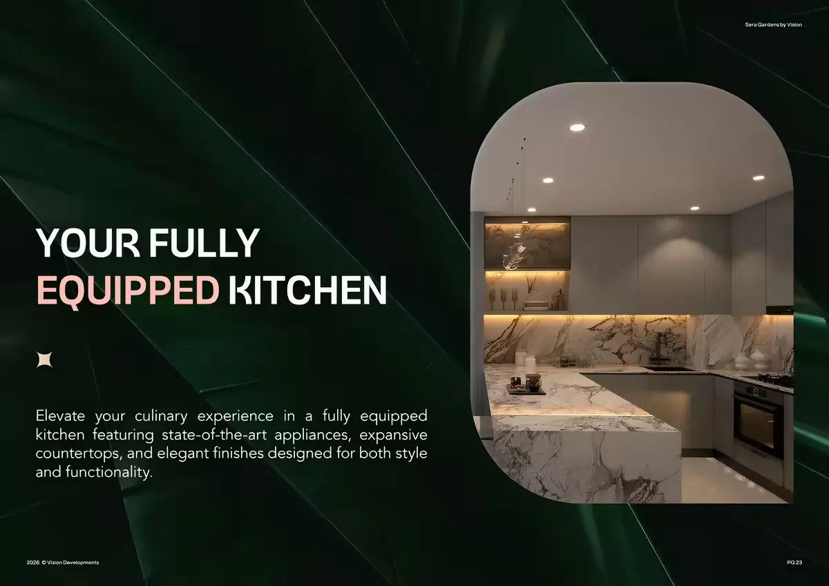 Equipped kitchen